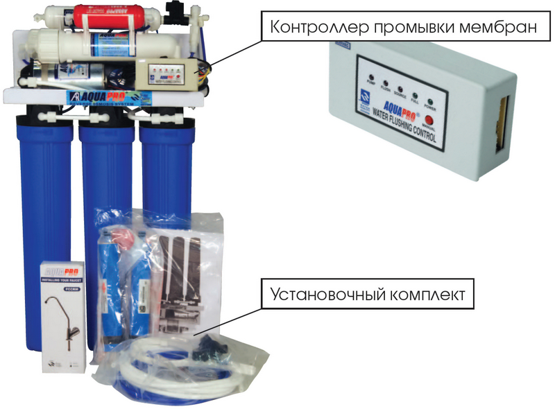 Установка обратного осмоса AQUAPRO ARO-150G
